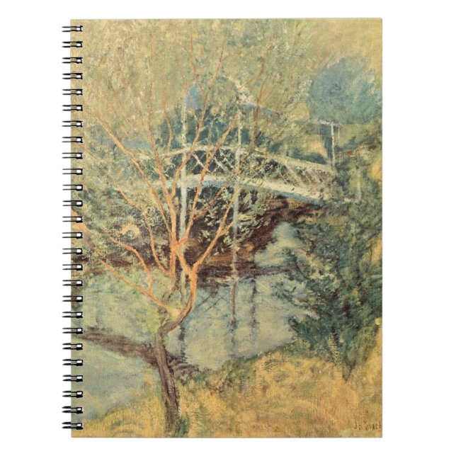 Caderno Espiral Ponte Branca de Twachtman, Impressionismo Antigo (Frente)