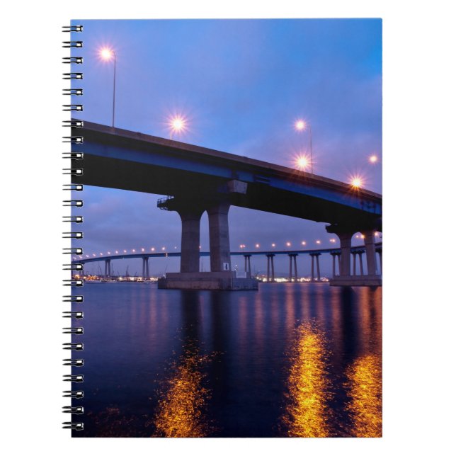 Caderno Espiral Ponte Coronado em Dusk (Frente)