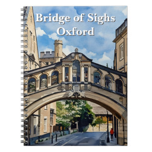 Caderno Espiral Ponte de Orelhas em Oxford Watercolor Painting