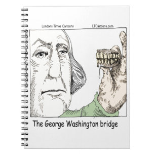 Caderno Espiral Ponte George Washington & Dentaduras Presente Dive