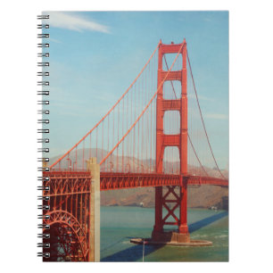 Caderno Espiral ponte ouro