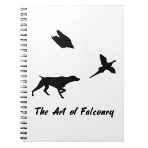 Caderno Espiral Ponteiro de Shorthair alemão e Falconry