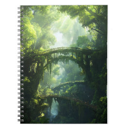 Caderno Espiral Pontes da Canopia Esmeralda - Floresta Esmagadora