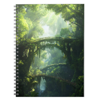 Caderno Espiral Pontes da Canopia Esmeralda - Floresta Esmagadora