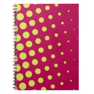 Caderno Espiral Pontos amarelos retrorreflectores