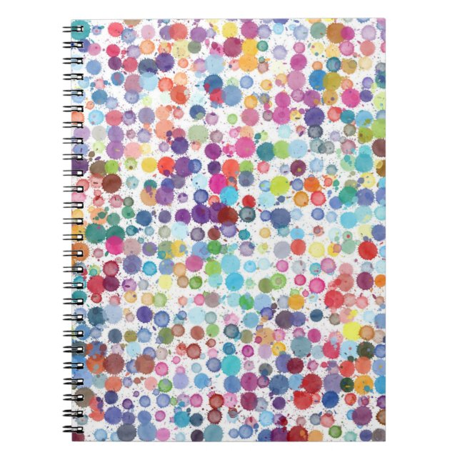 Caderno Espiral Pontos de Aquarela (Frente)