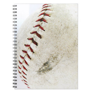 Caderno Espiral Pontos do basebol ou do softball do vintage