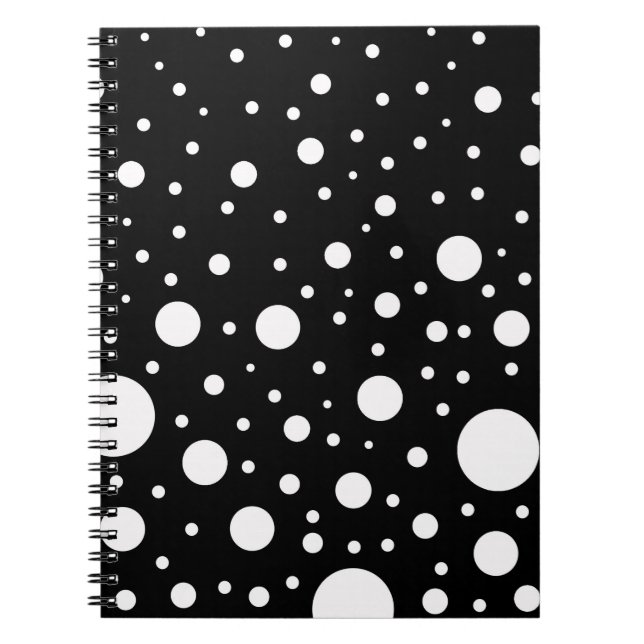 Caderno Espiral Pontos Pretos e Brancos (Frente)