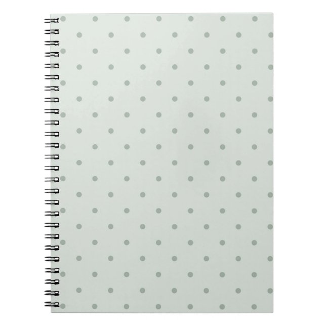 Caderno Espiral Pontos Verde Menta (Frente)