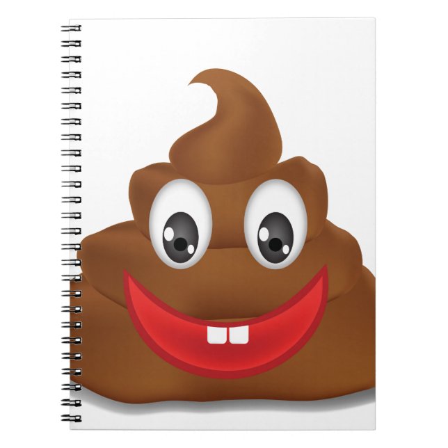 Caderno Espiral poo emojis (Frente)