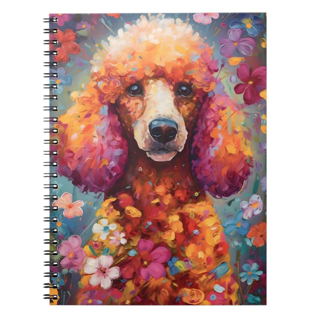 Caderno Espiral Poodle Colorful (Frente)
