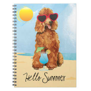 Caderno Espiral Poodle de Verão