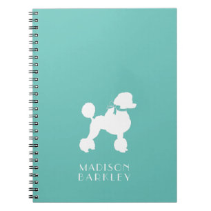 Caderno Espiral Poodle Dog Puppy French