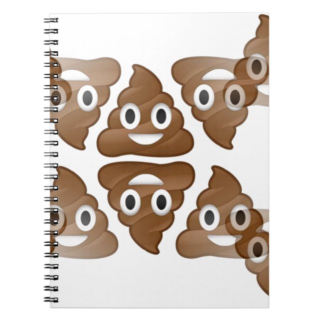 Caderno Espiral poop emojis (Frente)