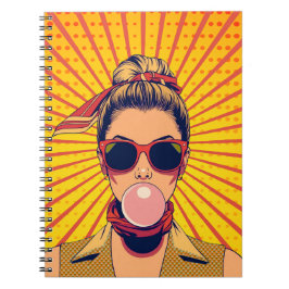 Caderno Espiral Pop Art Colorido Arte Moderna Vibrante