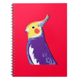 Caderno Espiral Pop art do Cockatiel