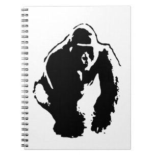 Caderno Espiral Pop art do gorila