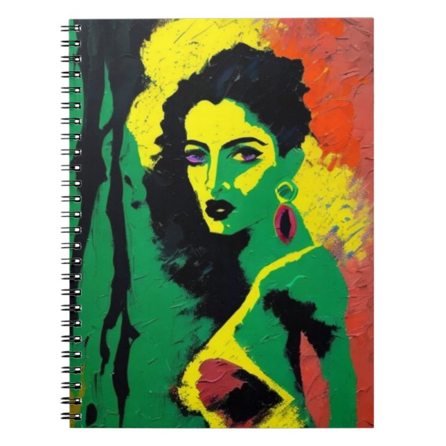 Caderno Espiral Pop Art Female (Frente)