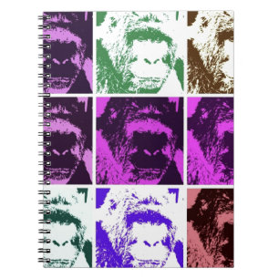 Caderno Espiral Pop Art Gorillas