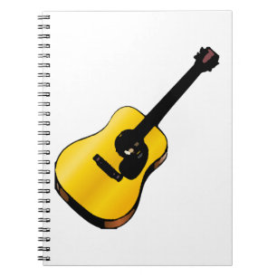 Caderno Espiral Pop Art Guitar