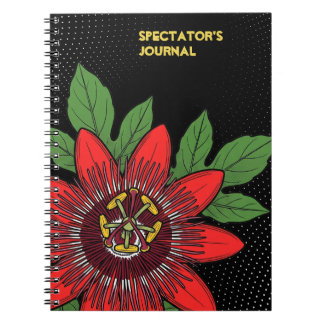Caderno Espiral Pop Art Passiflora Coccinea Espiral