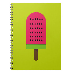 Caderno Espiral Pop Art polo de melancia fruta