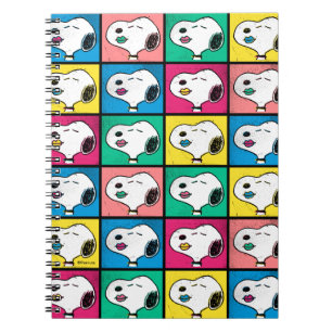 Caderno Espiral Pop Art Snoopy Lábios Padrão Mod for You