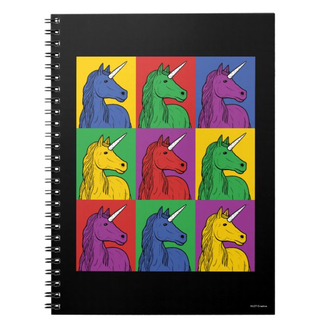 Caderno Espiral Pop Art Unicorn (Frente)
