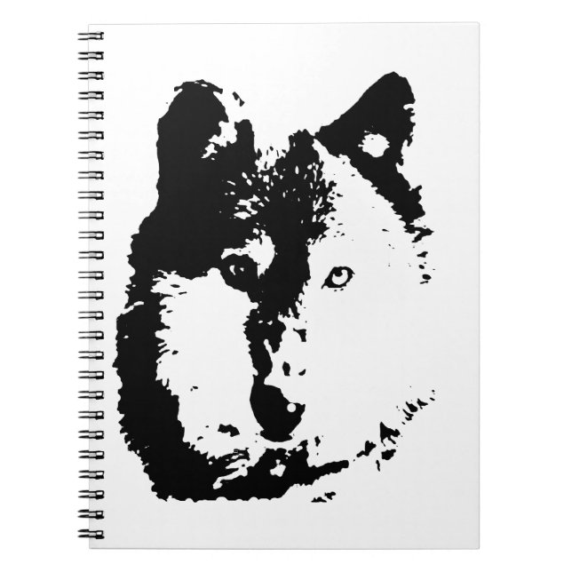 Caderno Espiral Pop Art Wolf (Frente)