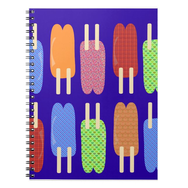 Caderno Espiral Pop com dois padrões (Frente)