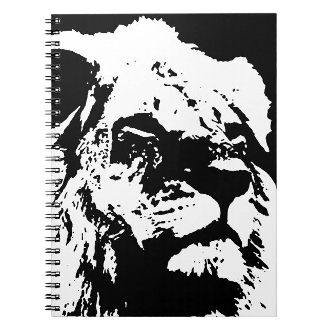 Caderno Espiral Pop preto e branco (Frente)