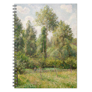 Caderno Espiral Poplars, Éragny Camille Pissarro
