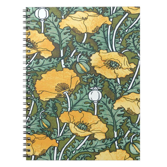Caderno Espiral Poppy Amarelo (Frente)