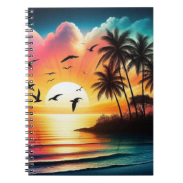 Caderno Espiral Pôr do sol