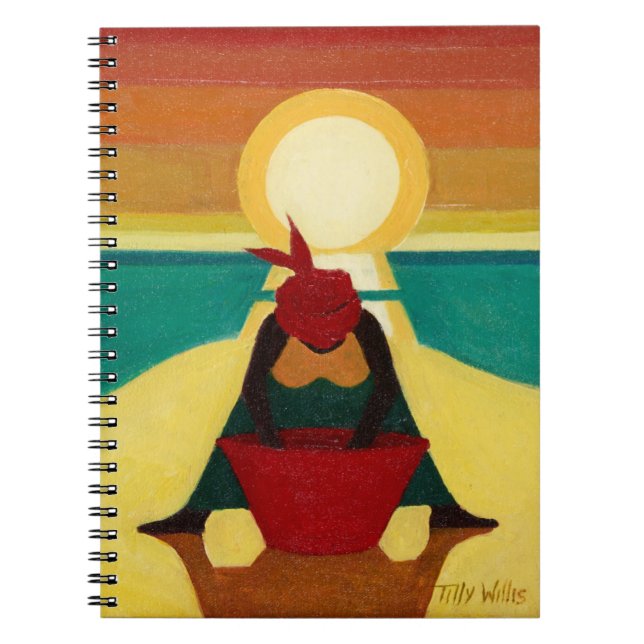 Caderno Espiral Por do sol africano 2009 (Frente)