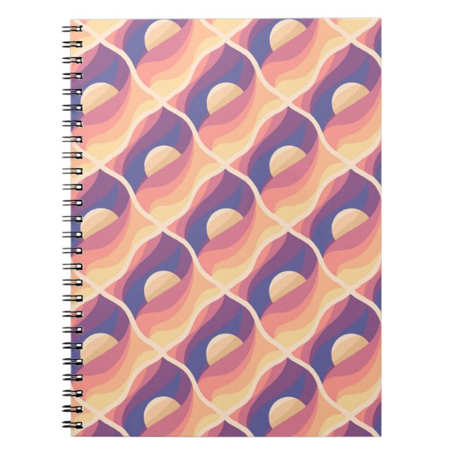 Caderno Espiral Pôr do Sol Boho (Frente)