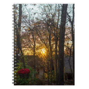 Caderno Espiral Por do sol das madeiras do Sdc