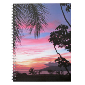 Caderno Espiral Por do sol de Maui
