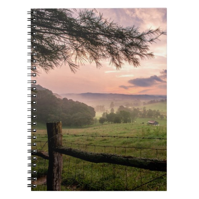 Caderno Espiral Por do sol de Virgínia (Frente)