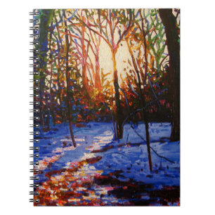 Caderno Espiral Por do sol na neve 2010