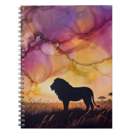 Caderno Espiral Pôr do sol na Savana