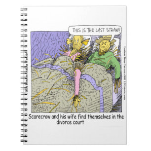 Caderno Espiral Por que Espantalhos Divorciam Engraçado