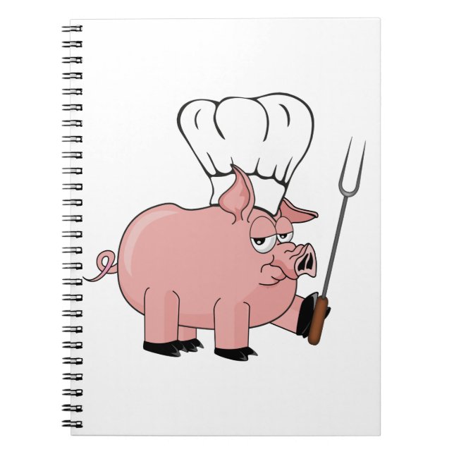 Caderno Espiral Porco BBQ (Frente)