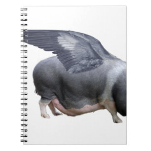 Caderno Espiral porco voador