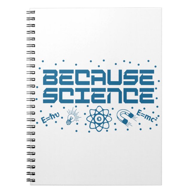 Caderno Espiral Porque a ciência é engraçada (Frente)