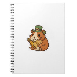 Caderno Espiral Porquinho-da-índia Amante de Lanche Dia de São Pat