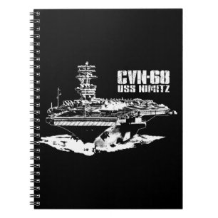 Caderno Espiral Porta-aviões Nimitz Fuji notebook