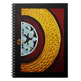 Caderno Espiral Porta Dourada e prateada