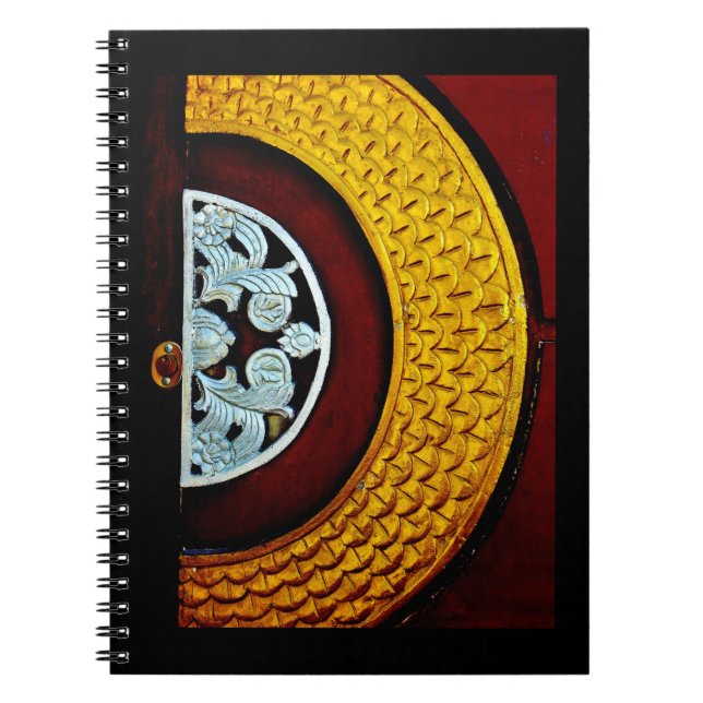 Caderno Espiral Porta Dourada e prateada (Frente)