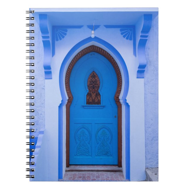 Caderno Espiral Porta Marroquina Azul (Frente)